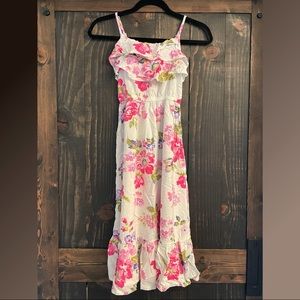 Cherokee Full Length Floral Sundress, Kids Size M 7/8